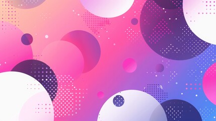 Fototapeta premium large minimal shapes for ecommerce background in pinks and purples