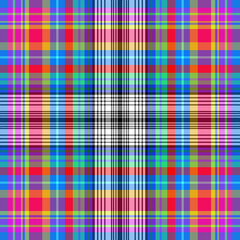 Tartan plaid pattern. Seamless check plaid in blue, red, and yellow for flannel shirt, bag, underwear, pyjamas, or other modern textile print,EPS 10.