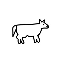 Animal icon isolated on white