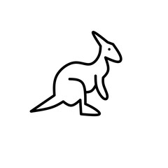 Animal icon isolated on white