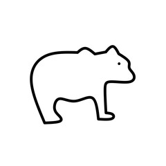 Animal icon isolated on white