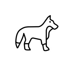 Animal icon isolated on white