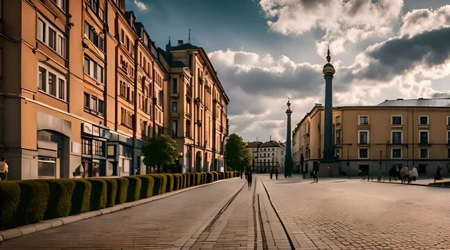 Widok na wyremontowaną Ł&oacute;dź
