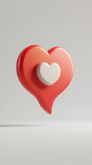 Happy st. Valentines day banner with red abstract illustrated hearts, pink paper hearts flying shining against dark red background with empty space for text, clouds, dreamy, couple love concept banner