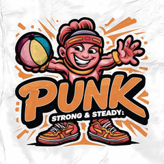 A vibrant and playful retro style conceptual artwork