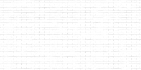 Abstract brick background with white color. Seamless modern white brick wall texture background. Brick wall pattern. White and gray surface background