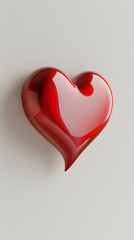 Happy st. Valentines day banner with red abstract illustrated hearts, pink paper hearts flying shining against dark red background with empty space for text, clouds, dreamy, couple love concept banner