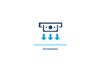 Withdrawal icon in vector eps 10