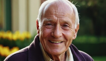 seniors, Grandparents Day in Canada. an elderly man