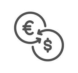 Finance related icon outline and linear vector.	
