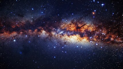 Fototapeta premium Stardust in deep universe, Milky way galaxy