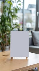 Modern Living Room with Blank Canvas for Artistic Display