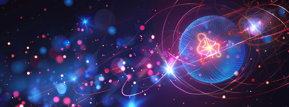 Conceptualize the intersection of quantum mechanics and general relativity in a vector diagram, exploring the idea of quantum gravity. Depict interconnected lines or nodes symbolizing entangled partic
