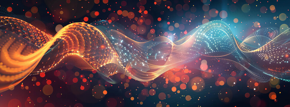 Conceptualize the intersection of quantum mechanics and general relativity in a vector diagram, exploring the idea of quantum gravity. Depict interconnected lines or nodes symbolizing entangled partic