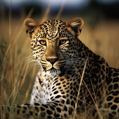 Obraz premium portrait of a leopard