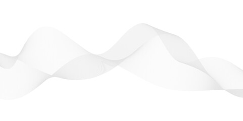 Abstract vector background with grey wavy lines.  Stylized line art background. Undulate Grey Wave Swirl, frequency sound wave, twisted curve lines with blend effect.  Vector illustration. 