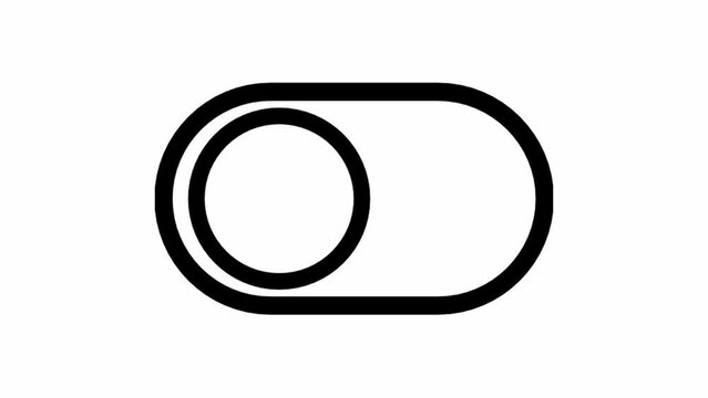 Slider icon animation - Essential basic icon motion design