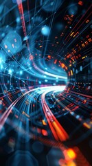 Obraz premium Abstract business background with technology focus.