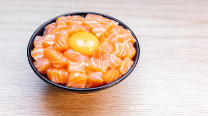 Korean Marinated Salmon Sashimi