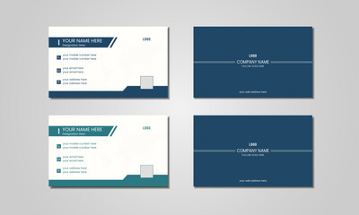 Creative modern business card design template set, business card layout, template.