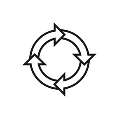 Circulation image. Rotation arrow Symbol. Design element.
