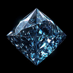 diamond on black background