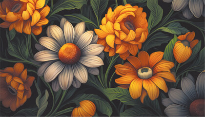 colorful flower background