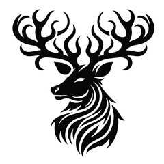 silhouette of a deer