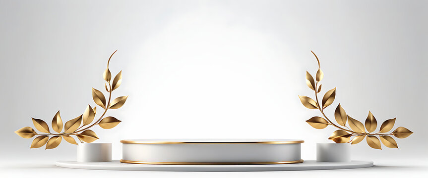  Winner award podium prize silver gold trophy win champion pedestal first stage bronze sport. Podium background winner 3d award ceremony medal platform laurel best place second third design light even