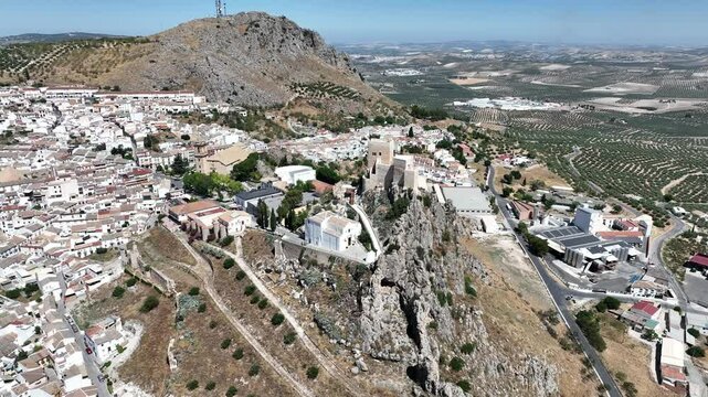 vista a&eacute;rea del municipio de Luque en la provincia de C&oacute;rdoba, Andaluc&iacute;a