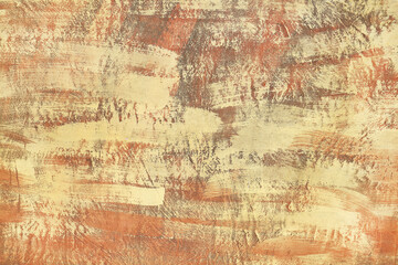 Golden yellow paint is applied to the walls in an abstract pattern texture background