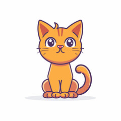 Obraz premium Cat vector illustration image