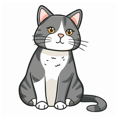Cat vector illustration image