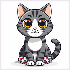 Obraz premium Cat vector illustration image