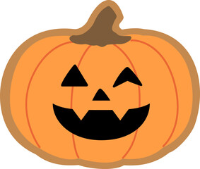 Halloween pumpkin shaped gingerbread cookies vector.
Pumpkin shaped ginger cookies isolated svg.