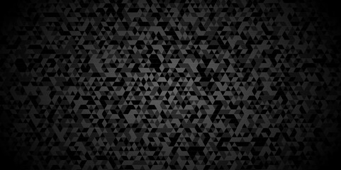Abstract digital grid light pattern wallpaper. black and gray Polygon Mosaic triangle, business and corporate background. Vector geometric seamless technology black triangle element light background.
