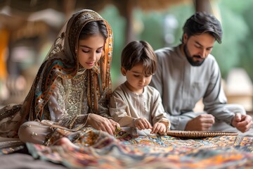 Islamic and Muslim people in a daily life