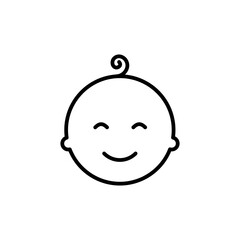 Child Head Icon Perfect for Kids and Childcare Themes