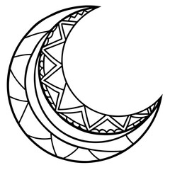 Kids' colouring pages of the moon
