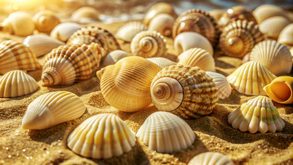Seashells on the sand | Summer joy