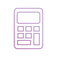 calculator icon with white background vector stock illustration