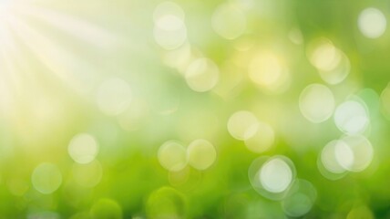 Obraz premium Fresh Spring Backdrop with Light Spots