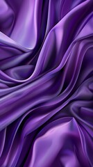 Obraz premium Elegant purple fabric backdrop with flowing, smooth folds