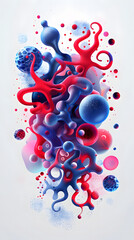 Rainbow wave. Colorful paint splash. Isolated design element 