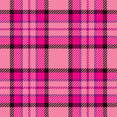 Seamless pattern vector of background tartan check with a textile texture fabric plaid.