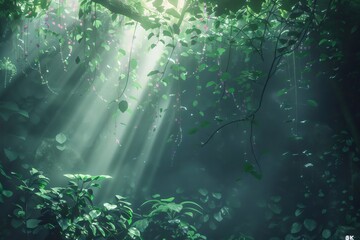  Forest Backdrop, Deep Jungle Background