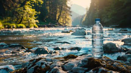 Pure Refreshment: Mineral Water Bottle by Scenic River