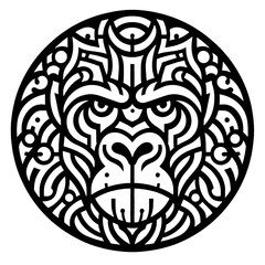 A logo Animal vector illustration on white background	
