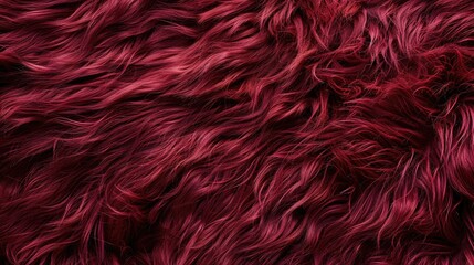 Burgundy goat fur texture photo