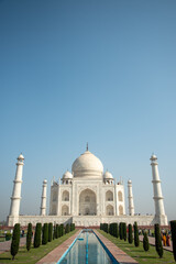 人生で一度は行ってみたいタージマハルのとても美しい風景The beautiful scenery of the Taj Mahal that you should visit at least once in your life